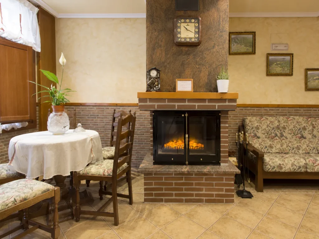 Salón de Casa Cerro de Mirabel, casa rural en Grañón
